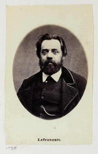 Lefrançois Adolphe Gustave, kallad Gustave Lefrançais (1826-1901). Lärare, han bildade 1849 tillsammans med Pauline Roland (1805-1852) Föreningen för socialistiska lärare. Som medlem av Kommunen satt han i kommissionen för arbete och finanser.... av Etienne Carjat