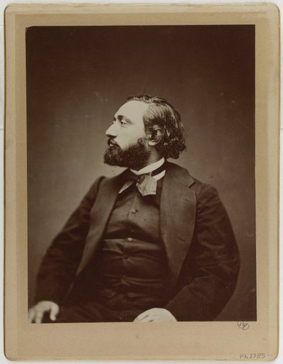 Léon Gambetta (1838-1882), advokat och politiker av Etienne Carjat