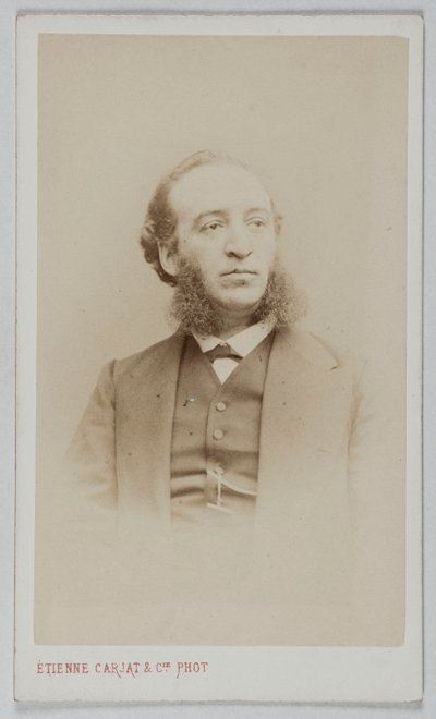 Porträtt av Jules Ferry (1832-1893), politiker, advokat, befullmäktigad minister av Etienne Carjat