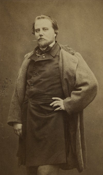 Porträtt av Charles Basset (1822-1869), mest känd under pseudonymen Adrien Robert. av Etienne Carjat