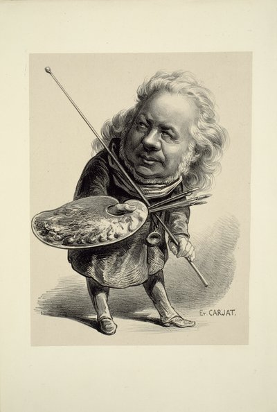 Porträtt av Honoré Daumier av Etienne Carjat