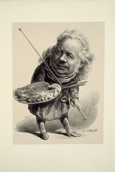 Porträtt av Honoré Daumier av Etienne Carjat