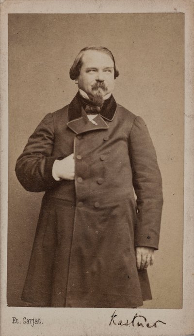 Porträtt av kompositören Jean-Georges Kastner 1810-1867, 1867. av Etienne Carjat