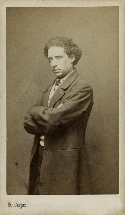 Porträtt av kompositören Olivier Métra 1830-1889 . av Etienne Carjat