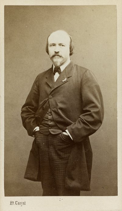 Porträtt av kompositören Victor Massé 1822-1884, ca 1865. av Etienne Carjat