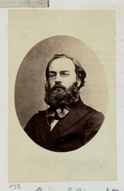 Rigault Raoul Adolf Georges (1846-1871). Journalist och politiker, han utnämns till polisprefekturen (20 mars 1871), till kommissionen för allmän säkerhet (29 mars 1871). I denna egenskap tillskansar han sig makten och förtrycker sina motståndare... av Etienne Carjat