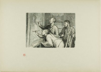 Måleriutställningen 1868: Den sista touchen av Etienne Carjat