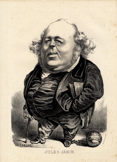 flygande löv - Illustration av Etienne Carjat (1826-1906): Janin Jules (1804-1874) av Etienne Carjat