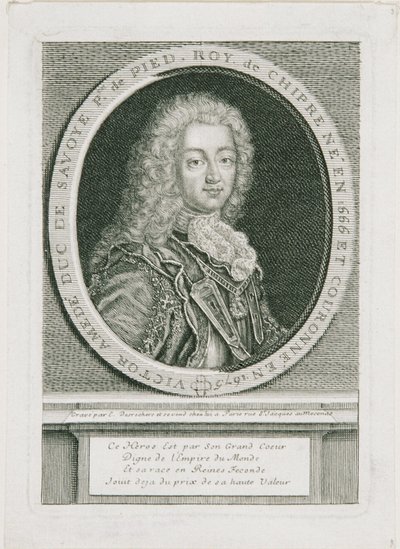 Victor Amadeus II hertig av Savojen, kung av Sicilien och förste kung av Piemonte-Sardinien av Etienne Desrochers