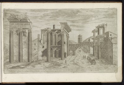 Ruiner vid Forum of Nerva Forntida byggnader (serietitel) I vestigi dell