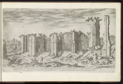 Ruinerna av Caracalla-baden i Rom Forntida byggnader (serietitel) I vestigi dell