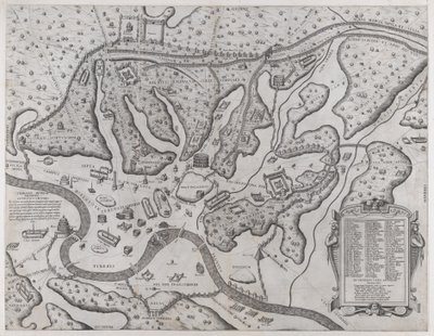 Mirror of Roman Magnificence: Antika Rom och dess kullar, från väst, 1573., 1573. av Etienne Duperac