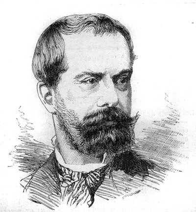 Porträtt av Paul Deves (1837-1889), fransk advokat och politiker. Gravyr av Bocour i "" Le Monde Illustré"" nr 1287 den 26 november av Etienne Gabriel Bocourt