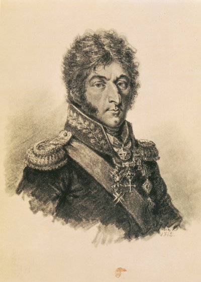 Prince Petr Ivanovich Bagration (1765-1812)  av Etienne Gustave Aubin
