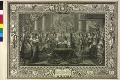 Kung Lewis XIV:s bröllop med Maria Theresia av Österrike av Étienne Jeaurat