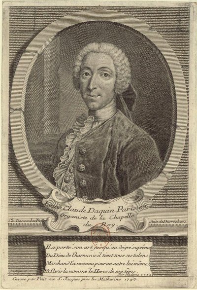 Louis-Claude Daquin av Etienne Jehandier Desrochers