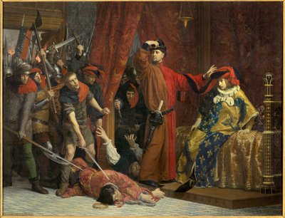 Etienne Marcel och delfinen Charles den 22 februari 1358 av Etienne Lucien Melingue