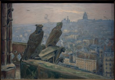 Paris sett från Notre-Dame av Etienne Moreau Nelaton