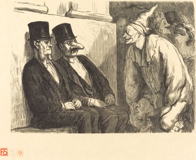 Opera Ball: Du har för roligt! av Etienne after Honoré Daumier