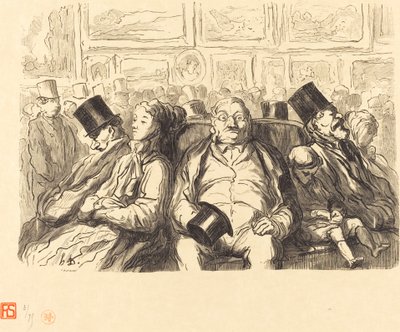 Konstutställning - I salongen Carre - En stunds vila av Etienne after Honoré Daumier