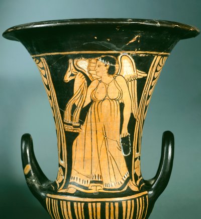 Calyx-krater (stor vas) av Berkeley Painter föreställande en bevingad ande. Etruskisk civilisation, 400-talet f.Kr. av Etruscan
