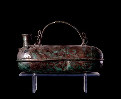 Etruskisk civilisation: brons askos från bronsrödingens grav i Vulci, 680-670 f.Kr. av Etruscan