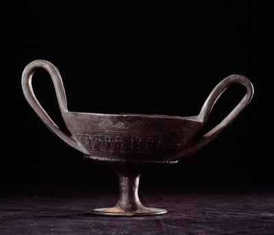 Etruskisk civilisation: kantharos av Etruscan