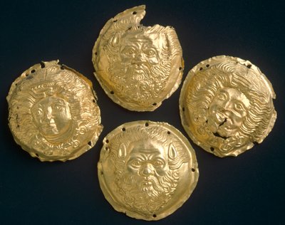 Guldknoppar, från Todi (Umbria). Etruskisk civilisation, 400-talet f.Kr. av Etruscan