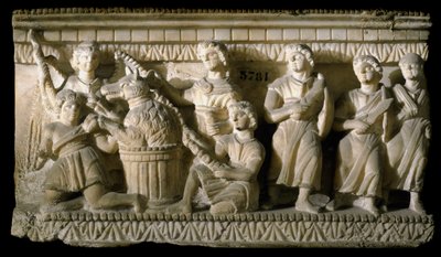 Etruskisk konst: "" Ulysses och hans följeslagare under deras möte med Circe"" (Odyssee d