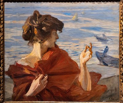 På kajen i Venedig av Ettore Tito