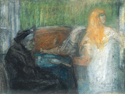 Mor Van Mieghem drömmer (Vanitas) av Eugeen van Mieghem