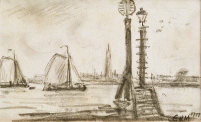 Segelfartyg på Schelde av Eugeen van Mieghem