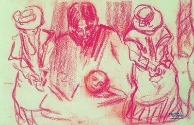 Der Maler Joseph Posenaer und Augustine Pautre av Eugeen van Mieghem