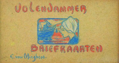 Volendam Postkarte av Eugeen van Mieghem