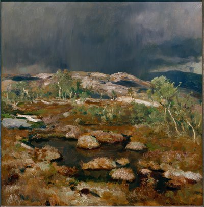 Regnskurar i norska högheden av Eugen Felix Prosper Bracht