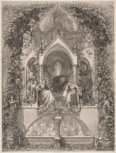 Briar Rose Törnrosa, 1836. av Eugen Napoleon Neureuther
