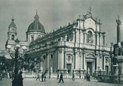 Catania-katedralen, Sicilien, Italien, 1927 av Eugen Poppel