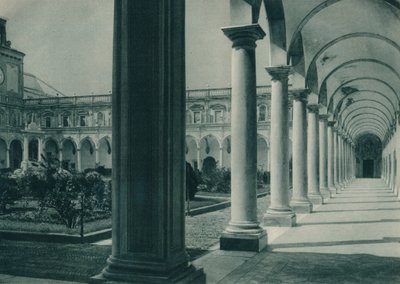 Kloster i klostret San Martino, nära Neapel, Italien, 1927 av Eugen Poppel