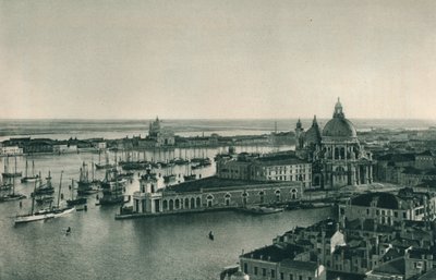 Canal Grande och Santa Maria della Salute-kyrkan, Venedig, Italien, 1927 av Eugen Poppel