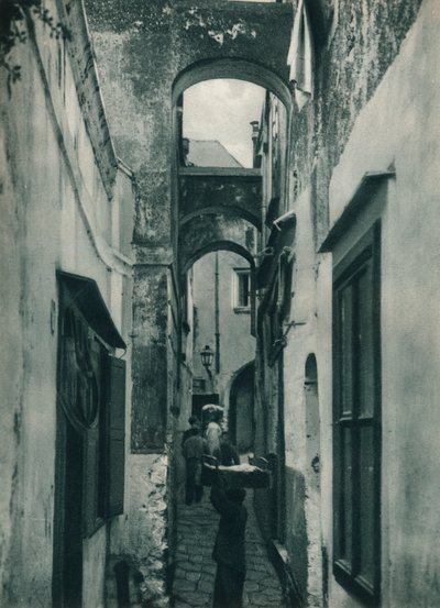 Street of Capri, Italien, 1927 av Eugen Poppel