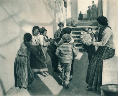 Tarantella, Capri, Italien, 1927 av Eugen Poppel