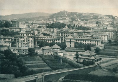 Utsikt över Genua, Italien, 1927 av Eugen Poppel