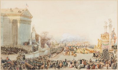 Översättningen av Napoleons aska: 15 december av Eugene Louis Lami