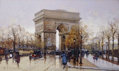 Triumfbågen, Paris av Eugene Galien Laloue