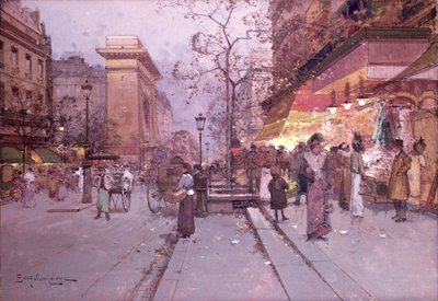 St. Denis Gate av Eugene 1854-1941 Galien-Laloue