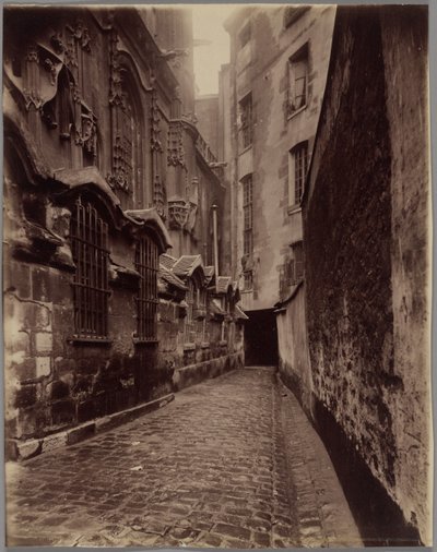Före detta benhus vid Saint-Gervais-Saint-Protais, rue François Miron av Eugène Atget
