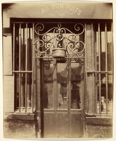 Vid den goda brunnen, rue Michel Le Conte 36 (3:e arrondissementet) av Eugène Atget