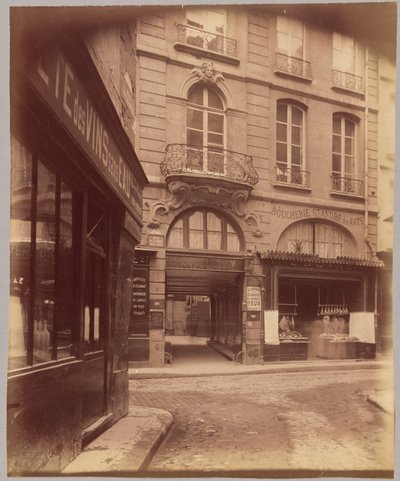 Balkong, rue Saint-André-des-Arts av Eugène Atget