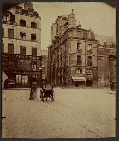 Hörnet av Rue Saint-Martin och Rue de la Verrerie av Eugène Atget