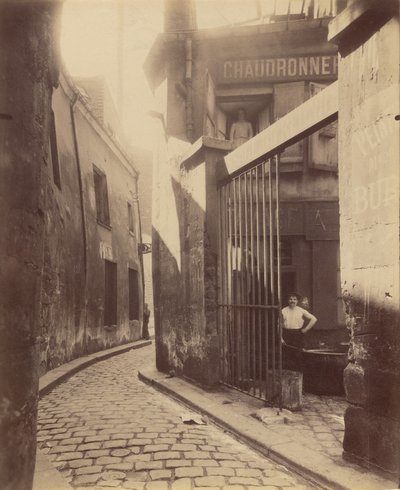 Ingången till Passage de la Réunion, Rue du Maure 1 och 3, 3:e arrondissementet av Eugène Atget